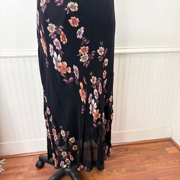 Eva Blue Size 18 Vintage Dress Beaded Maxi REPAIRED Whimsigoth Fairy Grunge - Picture 14 of 16